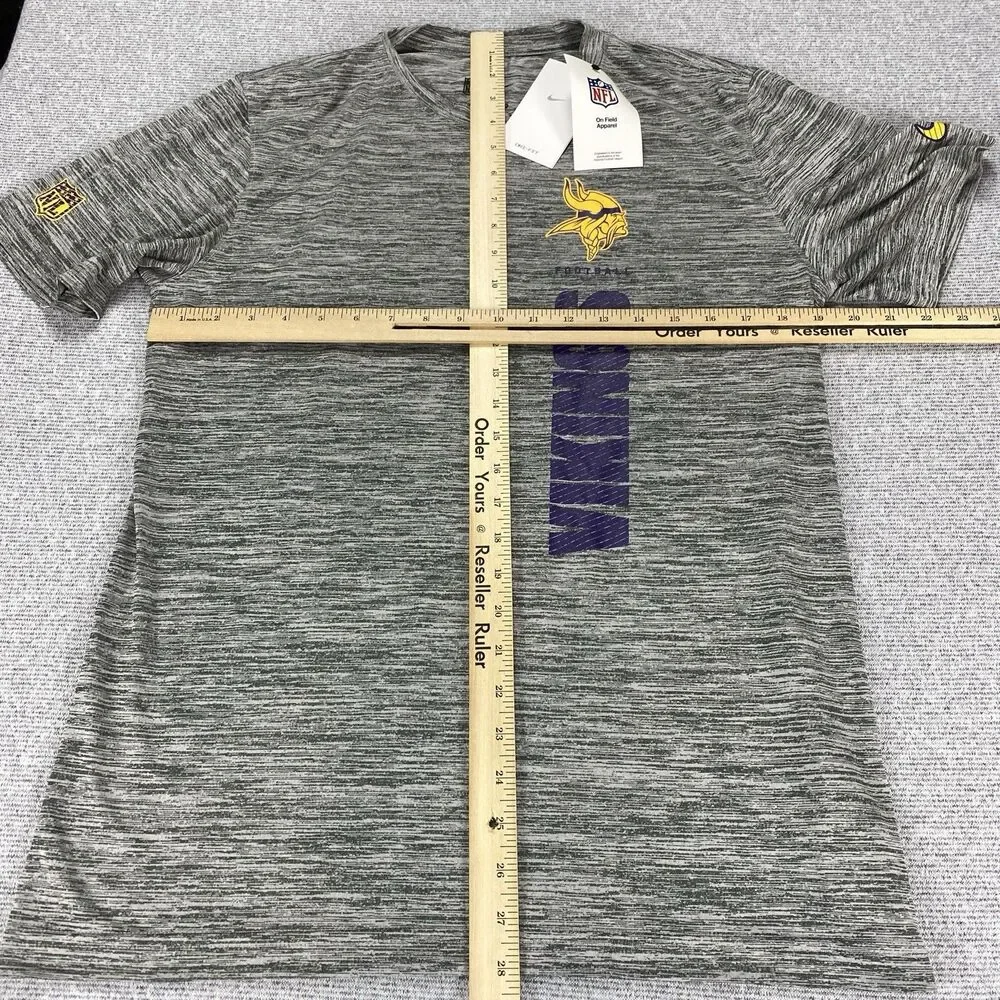 Minnesota Vikings Nike NFL On Field Dri-Fit Short Sleeve‎ Shirt MSRP $40